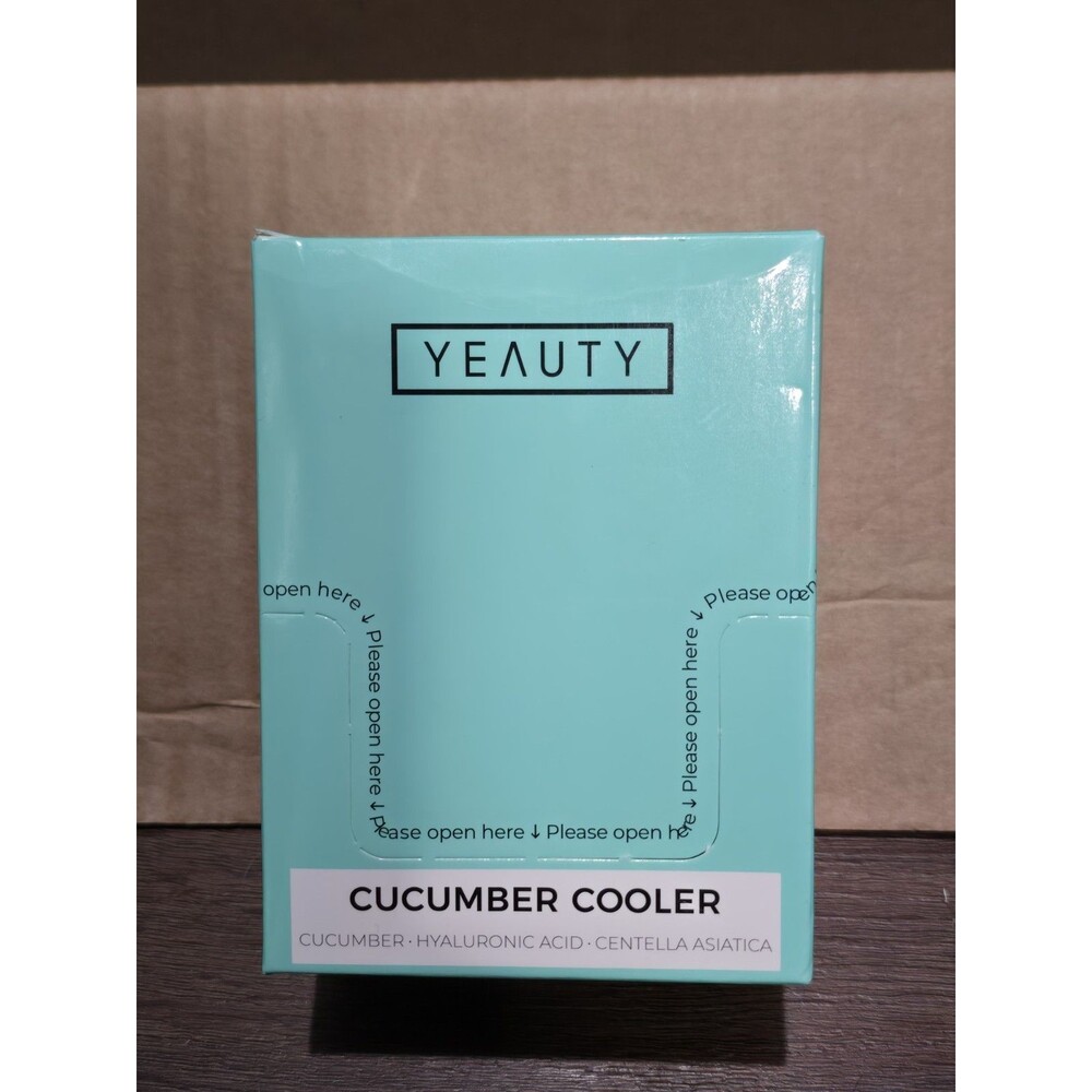YEAUTY Cucumber Cooler Under Eye Gel Patches 25 Pair Hyaluronic Acid Centella